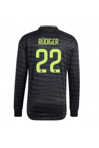 Fotbalové Dres Real Madrid Antonio Rudiger #22 Třetí Oblečení 2022-23 Dlouhý Rukáv